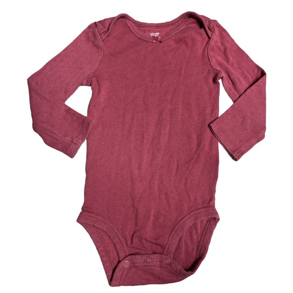Just One You By Carters Baby Girl 2Pack Size 12M Grey/Maroon Comfy - Picture 4 of 7